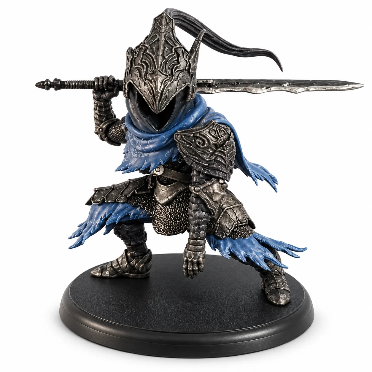 DARK SOULS Artorias the Abysswalker Figure, Knight Sword Collectible Statue, Battle Pose Desktop Display Model view 2