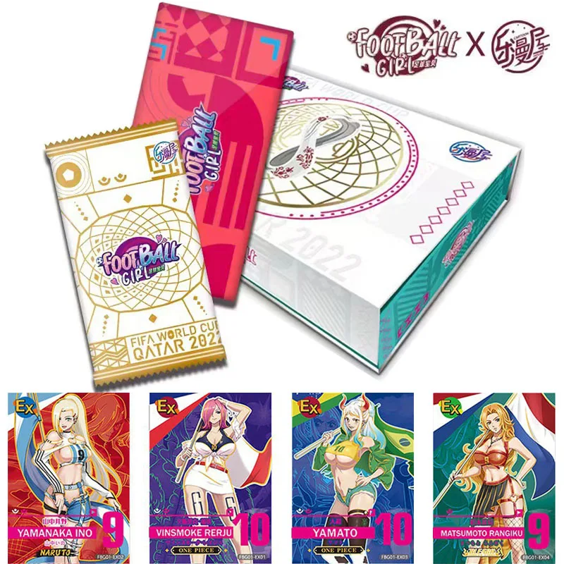 

Sexy Girl Series Football Girl Peripheral Card Box Collection Anime Goddess Rare Limited Gold Cards Table Game Toy Children Gift