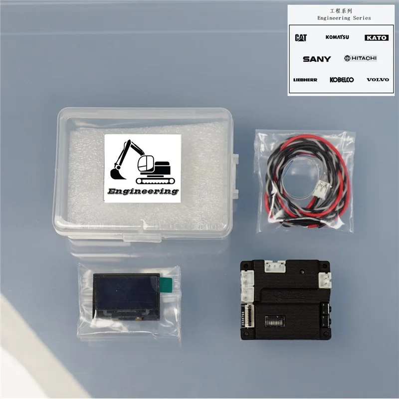 Simulation screen Interior LCD for 1/12 1/10 1/14 Engineering Excavator Loader Tamiya RC Truck SCANIA 770S BENZ VOLVO RC4WD Car