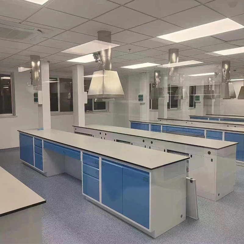 مقاومة للأحماض الصلب الخشب PP وراتنجات الايبوكسي مختبر الأثاث الكيميائي مكتب العمل مقعد الصلب للمختبرات #5