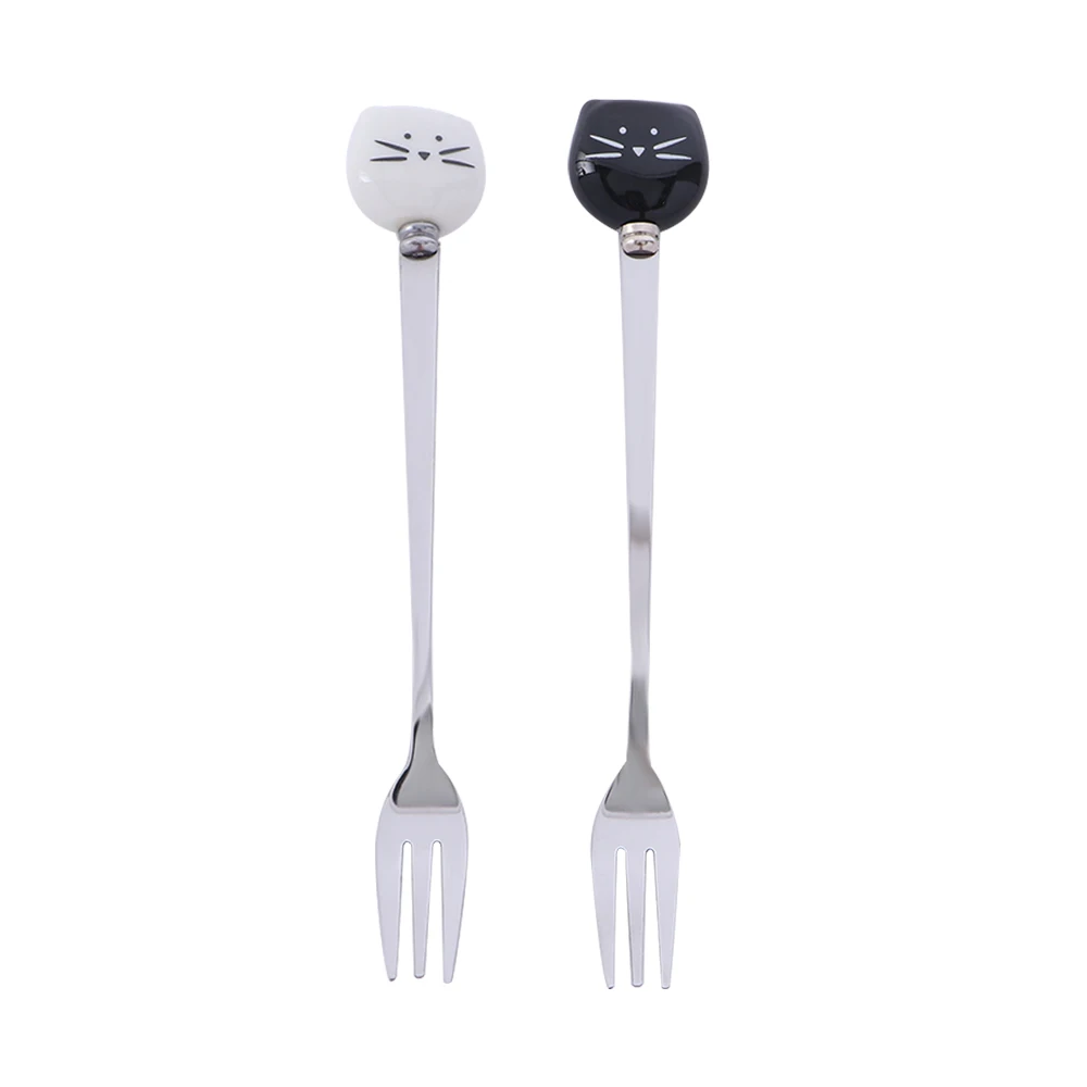 

Kitchen Cake Cute Animals Tableware Stainless Steel Tea Spoons Cat Dessert Spoon Stirring Tool Coffee Stirrer