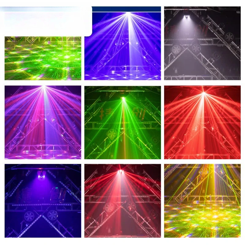 Kaleidoscope Laser Magic Ball Light LED Four-in-One Stage Light
