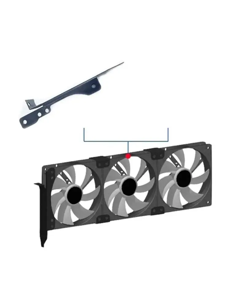 Y1UB DIY Graphic Video Card Companion PCI Bit Fan Cooling Bracket Support For 9cm 12cm Fan with Mounting Screws