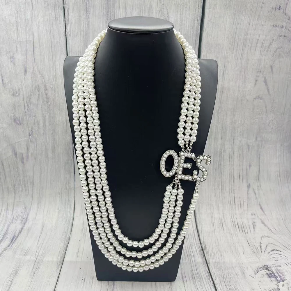 OES قلادة من اللؤلؤ ذات الطبقات #6