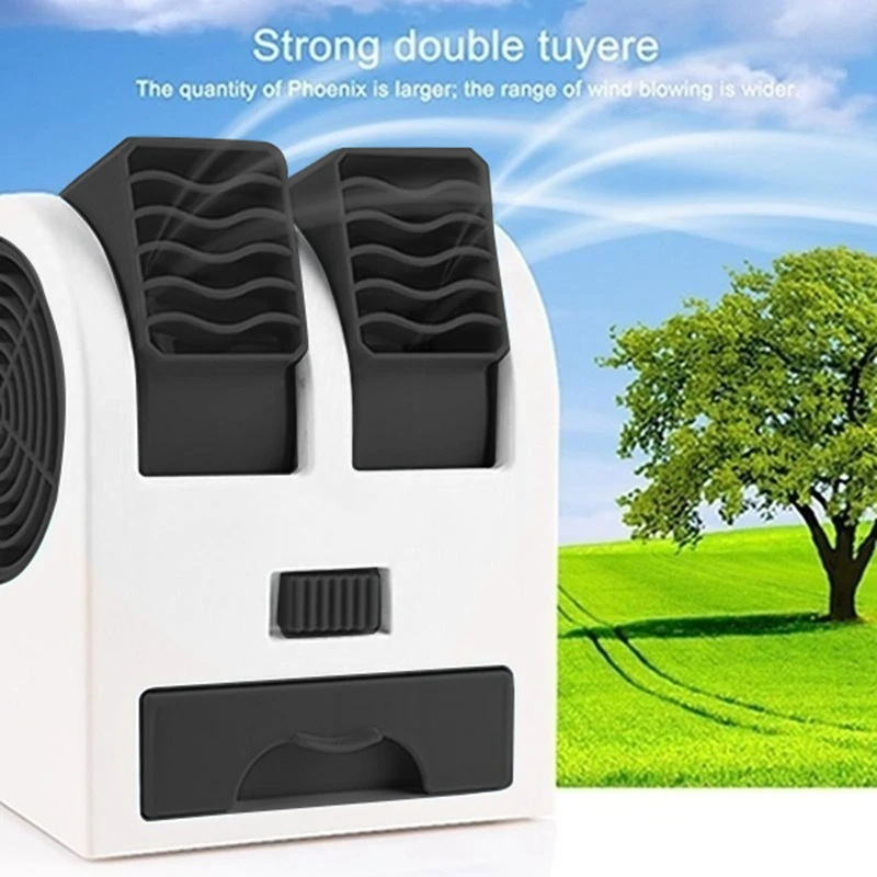 

Mini Air Conditioning 3-In-1 Fan Humidifier Purifier For Home/Outdoor USB/Battery Powered Portable Quiet Air Cooler
