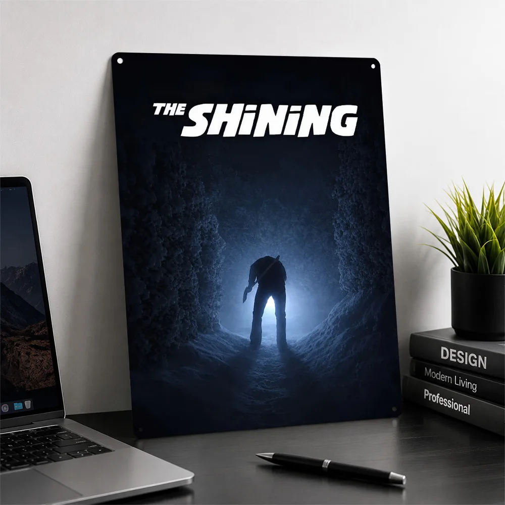 The Shining Movie Metal Poster Cinema Wall Art Personalized Vintage Tinplate Sign for Man Cave Home Decor Film Fan Gift Plaque