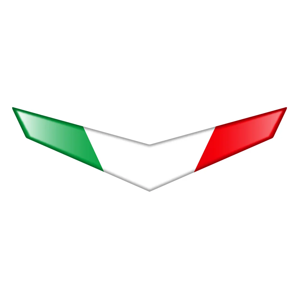 1 paio di adesivi per moto 3D Reflective Limited Edition Italy Flag Decal AutoBike accessori per auto per Ducati Bebelli Aprilia RSV4