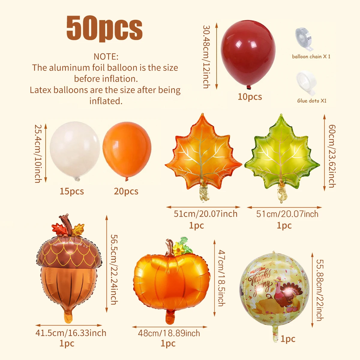 مجموعة قوس إكليل بالون الخريف، عيد الشكر السعيد، موضوع الحصاد، حفلة العشاء، جمع الأصدقاء للاحتفال بعيد الميلاد