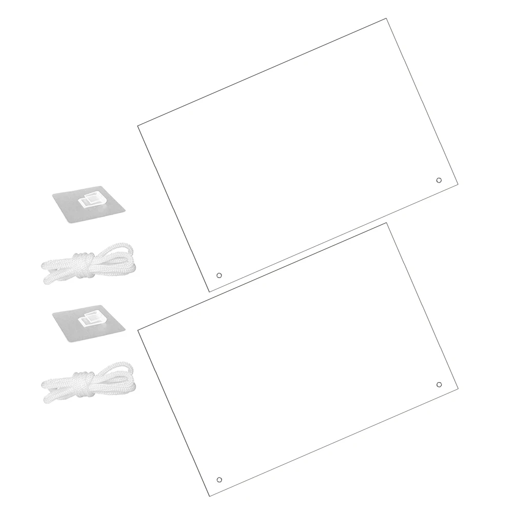 

2 Pcs Dry Erase Board Clear Acrylic Small Transparent Desk Whiteboard Memo Office