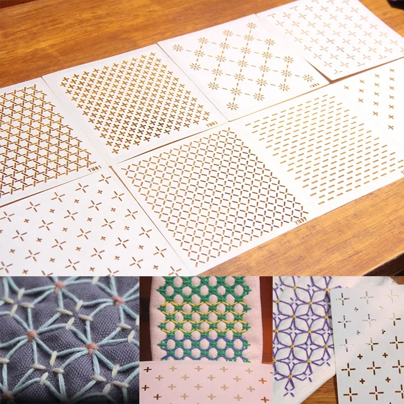 

Embroidery Stencils Quilting Templates Set Reusable PET Traditonal Patterns For Embroidery, Home Decor, Fabric Crafts