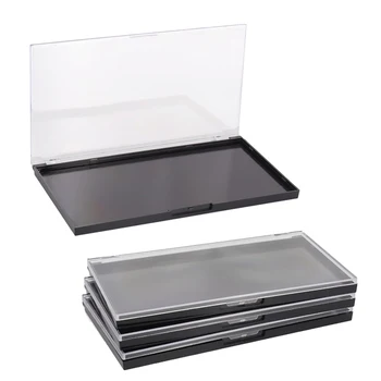 Magnetic Makeup Palette with Clear Top, 3Pack Empty Eyeshadow Dispensing Storage Box with…