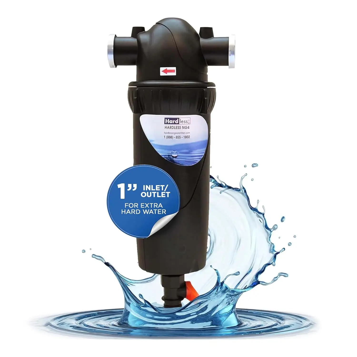 Whole House Water Filter- Salt-Free Water Softener- Reduces Limescale, Sediment & More- Compact, Easy to Install