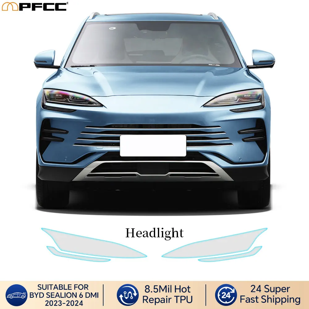 

Для BYD SEALION 6 DMI 2023-2024 зеркало заднего вида для фар B C наклейка на столб PPF краска прозрачная предварительно вырезанная защитная пленка из ТПУ для автомобиля