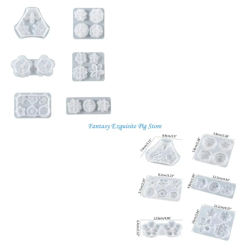 مختلف الزهور شكل التصحيح الحلي قالب من السيليكون راتنجات الايبوكسي صب المجوهرات أداة صنع Craft بها بنفسك الحرفية ديكورات المنزل