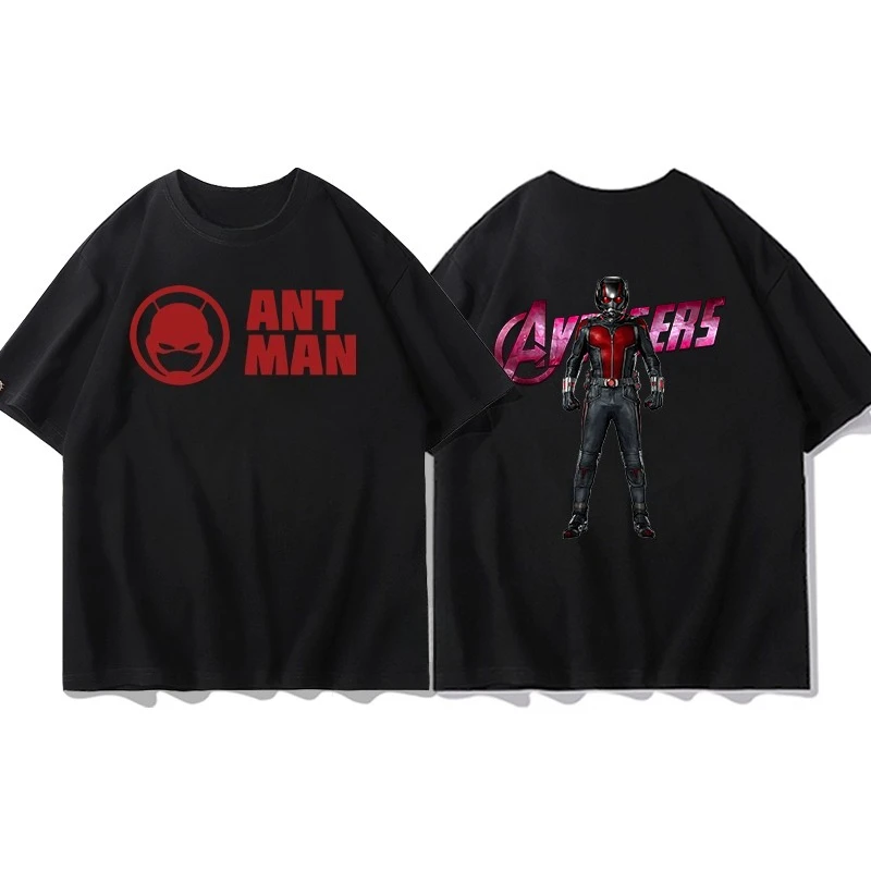 

Avengers Joint Short-sleeved T-shirt Ant-Man Men's Summer Cotton Short-sleeved Clothes Sports Leisure Popular Short Sleeves Top