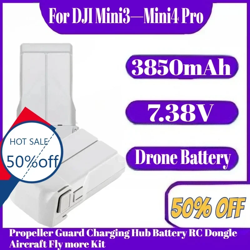 

For DJI Mini3—Mini4 Pro Sealed Spare Replacement Assembly (Propeller Guard Charging Hub Battery RC Dongle Aircraft Fly more Kit)