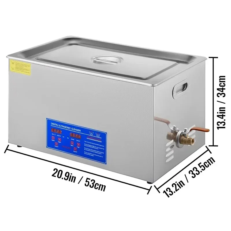 OGMIE 30 Liter ultrasonic cavitation machine timer ultrasonic cleaner for glass PCB and jewelry eyeglass ultrasonic bath De ntal