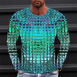 Long Sleeve Funny Tshirts 3D Print Streetwear Loose Men Women Unisex  Round Neck Harajuku Oversized TShirt Clothes