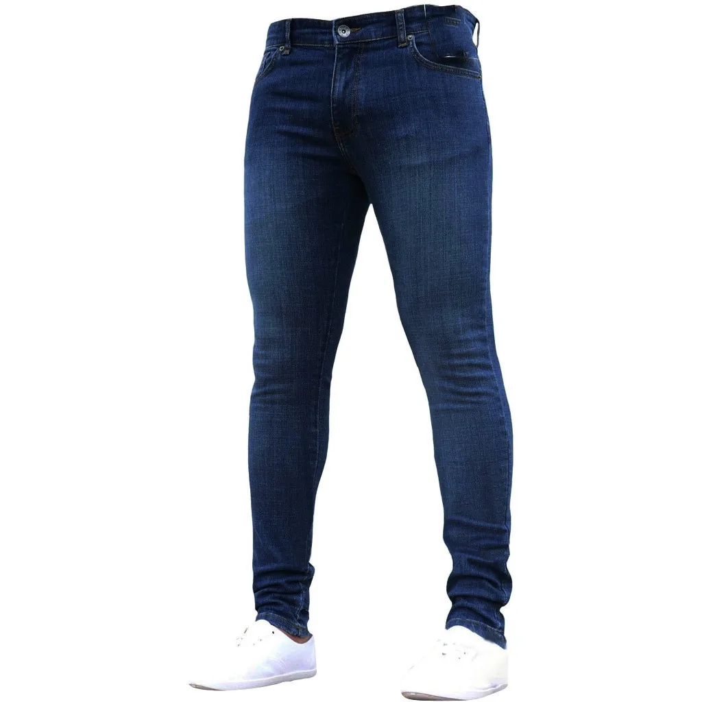 

Relaxed Fit Jeans Men Big And Tall Men's Color Denim Cotton Vintage Wash Hip Hop Work Trousers Jeans Pants 2023