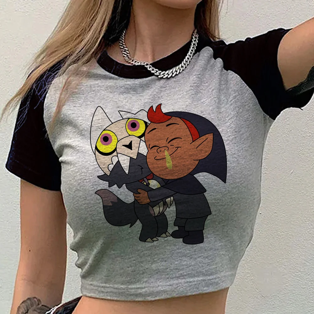 the Owl House cropped top ladies japanese cutecore emo gyaru funny top tees clearance sales cutecore cheap scene  2000s