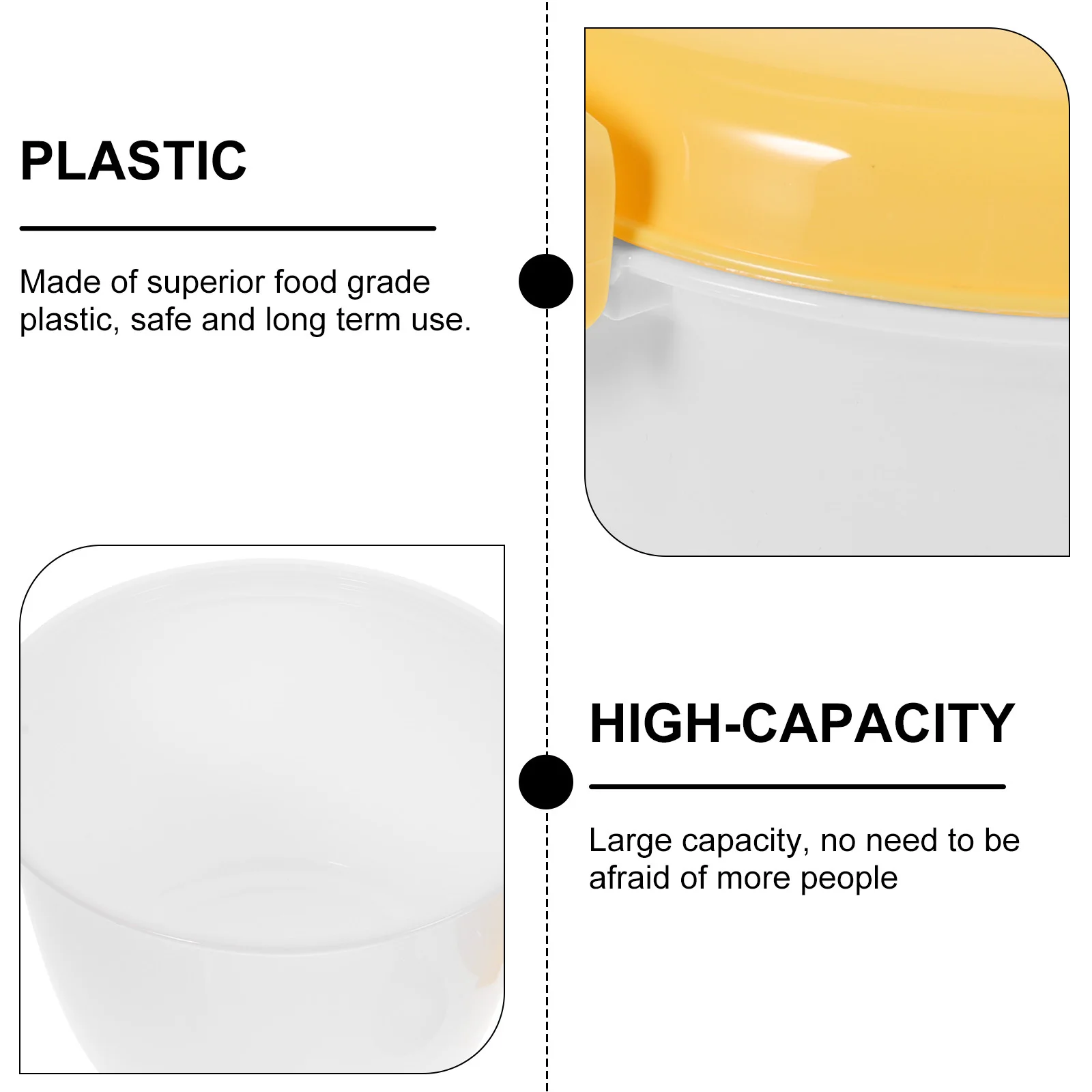 

4 Cup Microwave Rice Cooker Food Grade Plastic Multifunctional Kitchen Cooker for Rice Vegetables Noodle Cooking