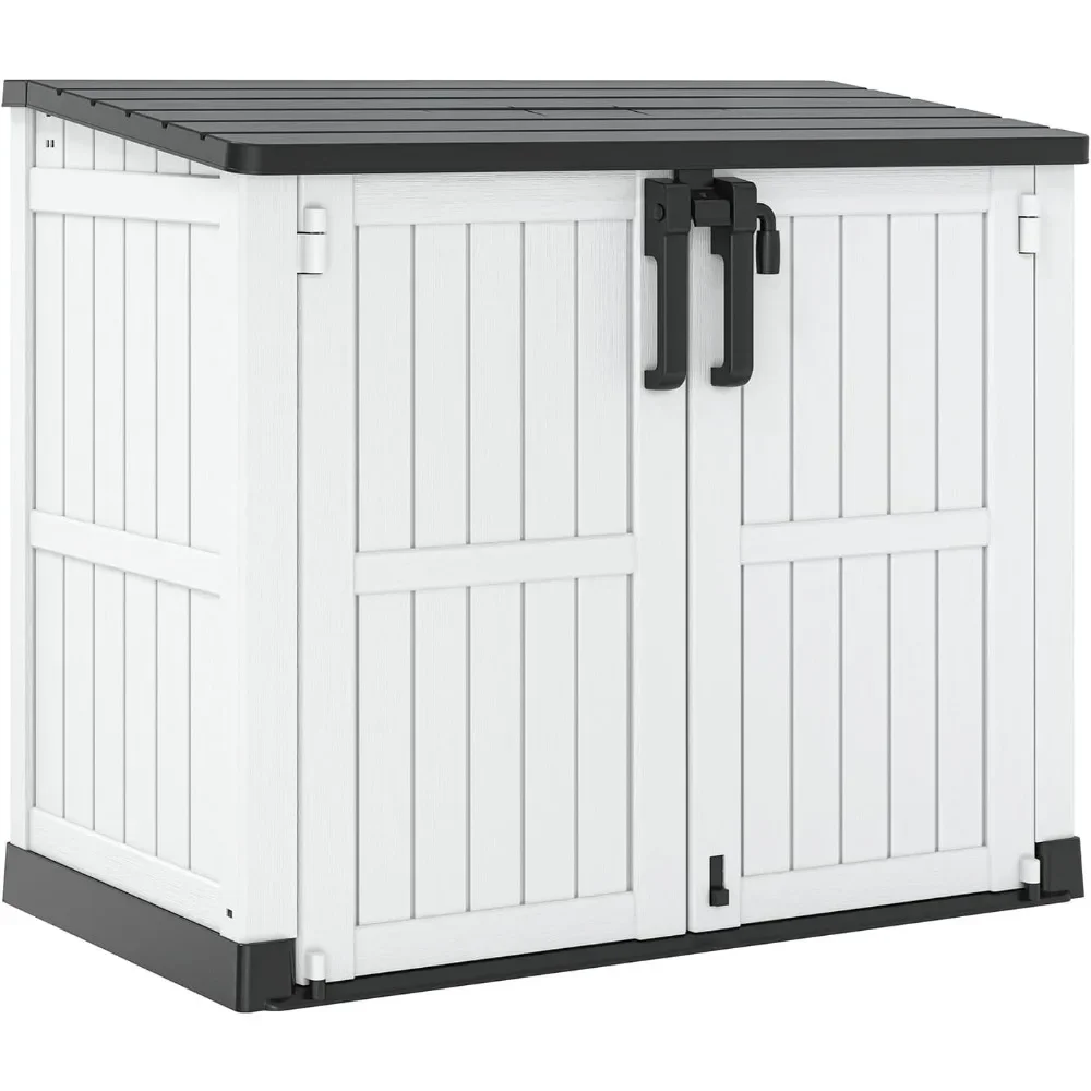 Outdoor Storage Shed Horizontal Garden Storage Extra Large Capacity Weather Resistant Storage Box