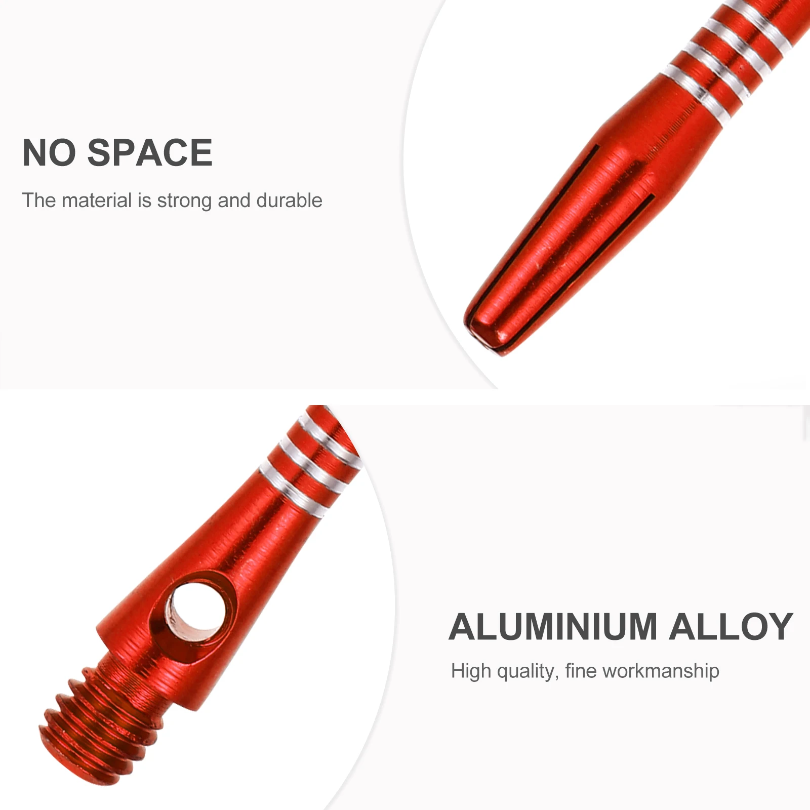 

12Pcs Aluminium Alloy Dart Shafts 46mm Standard Thread Replacement Shafts Durable Metal Accessories Gaming Shaft Stems