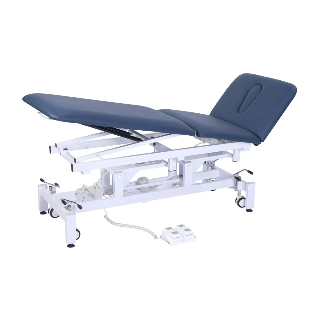 Physiotherapy table 3 sections electric chiropractic decompression bed massage table medical sofa treatment table