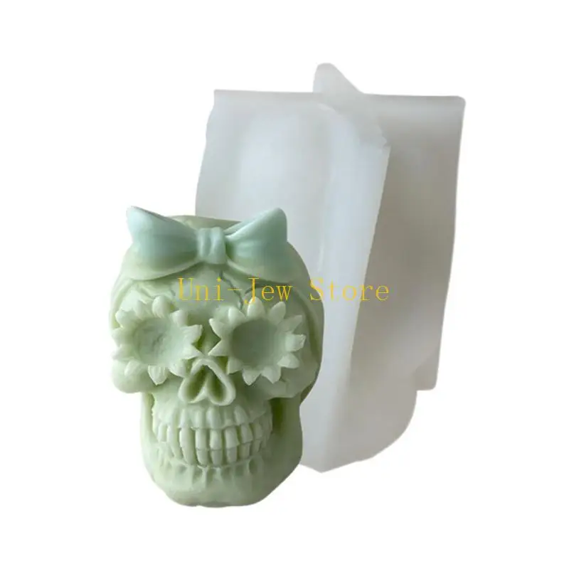 40GB Skull Head Silicone Mold DIY Halloween Ornament Epoxy Resin Plaster Molds