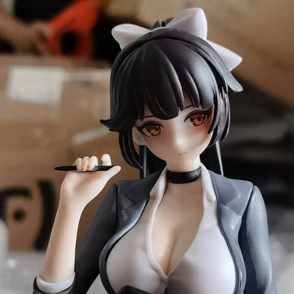 Azur Lane Ijn Takao 모델 애니메이션 피규어 비즈니스 복장 장난감 컬렉션 데스크탑 장식품 소년 생일 선물