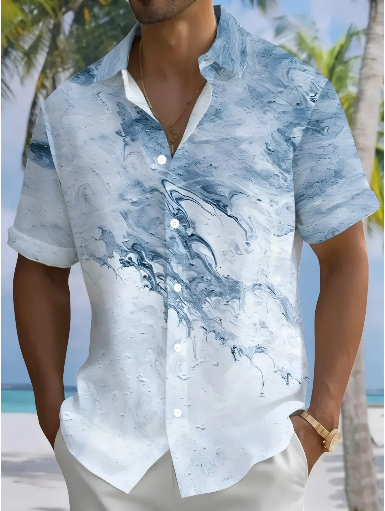 

Summer Man Women Short Sleeve Hawaiian Shirt Men 2026 Casual Fashion Beach Party Print Vacation Outfits