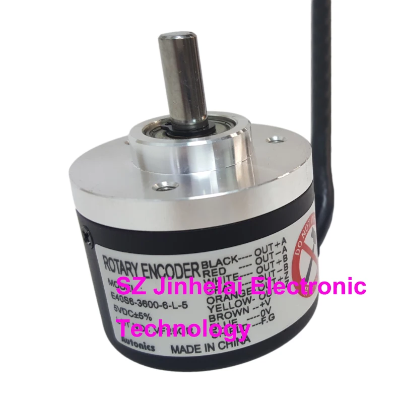 100%New and Original Autonics 5VDC Incremental Switch Rotary Encoder E40S6-2048-6-L-5 E40S6-3600-6-L-5