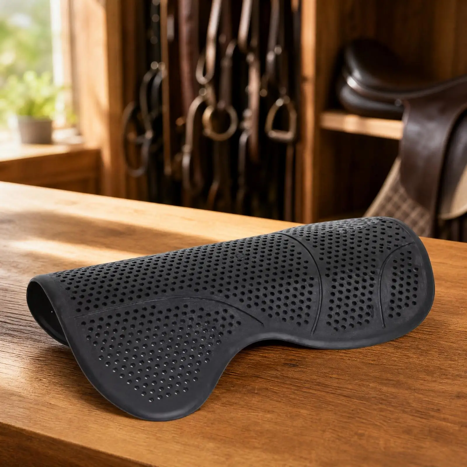 Silicone Horse Saddle Pad High Resilience Silicone Saddle Pad Flexible for Equestrians, Everyday Riding