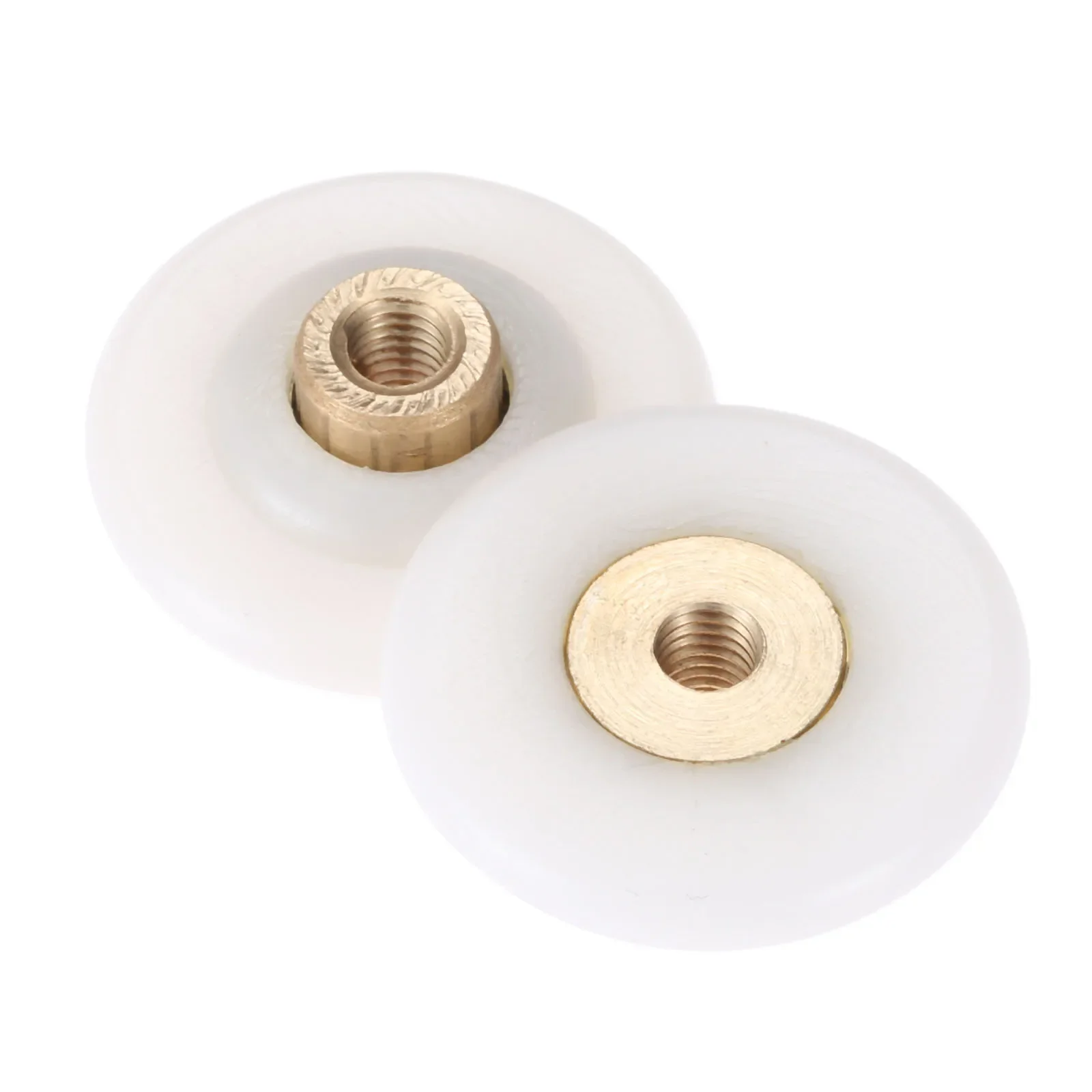 1 Pc Nylon & Brass Shower Door Rollers Wheel Bathroom Glass Sliding Door Roller Bearing Pulley Wheel Runner Door Hardware 28mm
