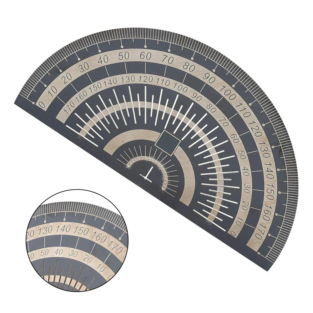 

180 Degree Stainless Steel Protractor for Accurate Angle Measurement in For woodworking and Architectural Design