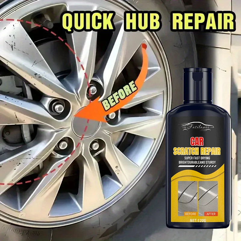 120 مللي العالمي للدراجات النارية محور عجلات طقم تصليح-سبائك فقي خدش ارتداء إصلاح لصق ، كريم واقي مضاد للأكسدة ، حافة بولي #3