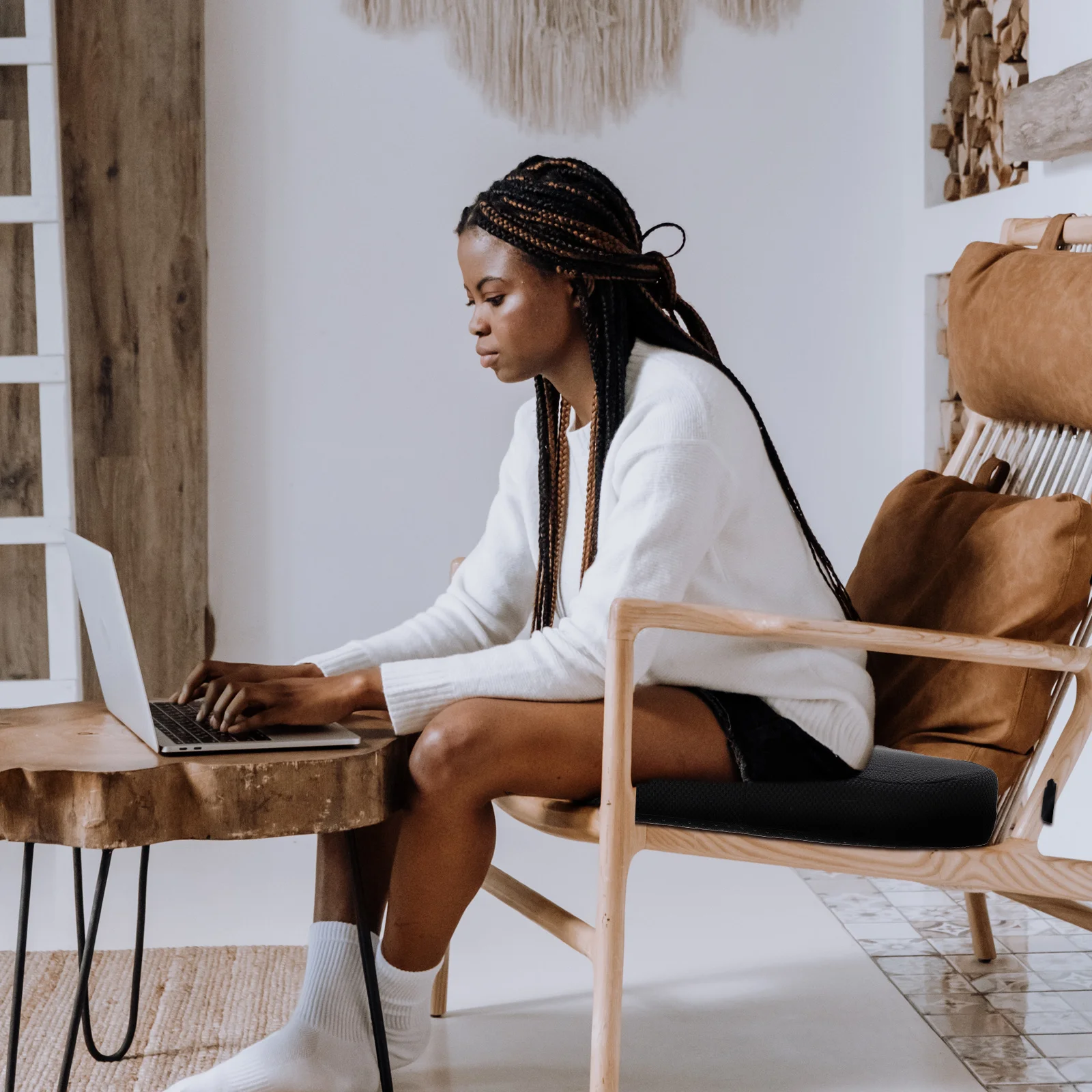 

1Pcs Memory Foam Sitting Cushion Ergonomic Office Car Seat Pad Thick Sponge Comfortable Hip Support Chair Mat for Long Sitting