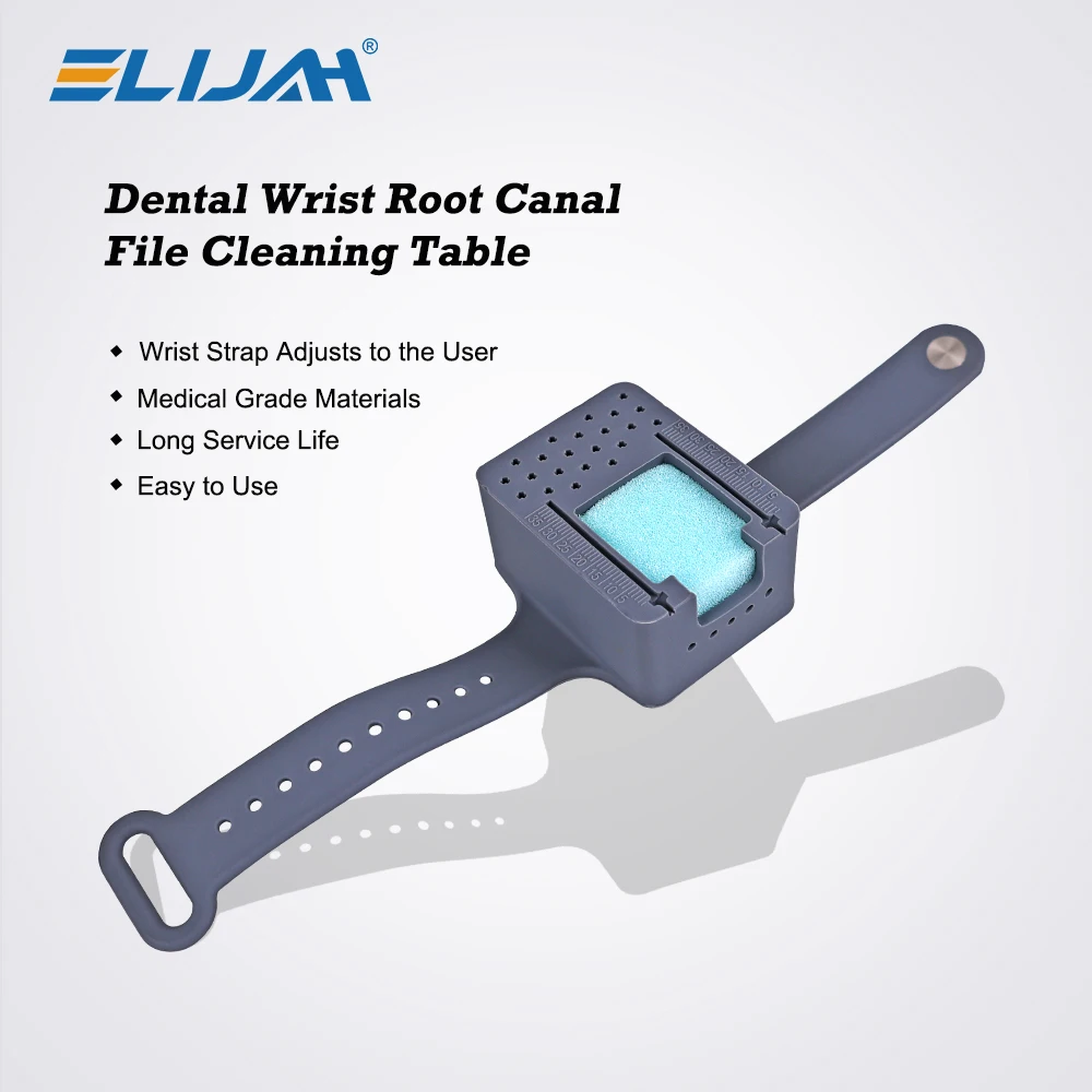 ELIJAH Dentistry Wrist Endo Measuring Kits Endodontic Files Drill Holder Autoclavable Scale Watch Sponge Dental Lab Instrument