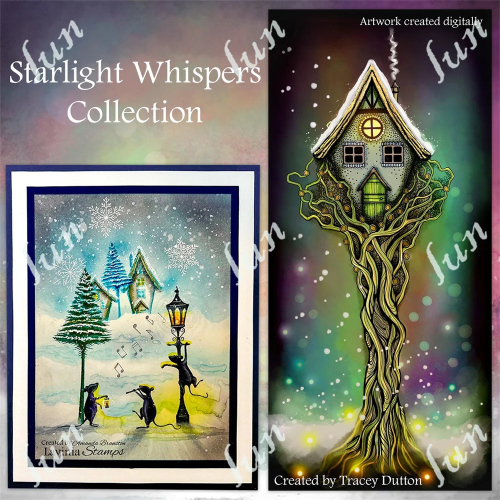 Alicja w Krainie Czarów House znaczki Scrapbooking zestaw znaczków silikonowych Starlight Whispers kolekcja pieczęć woskowa naklejki boże narodzenie