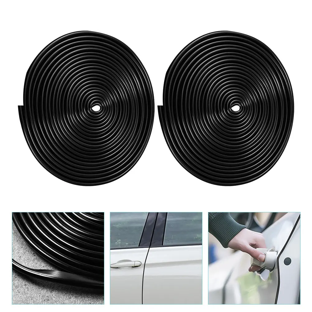 

2Pcs Car Door Sealing Strip Easy Install U-Shaped Buckle Design Door Trim Protection for Atvs Boats Suvs Trucks Rubber Guards