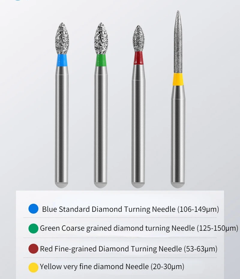 10 Pcs/Pack Dental Diamond Burs Drill FO Series High Speed Handpiece Polishing Dentistry Tools Teeth Polishing Lab Materia