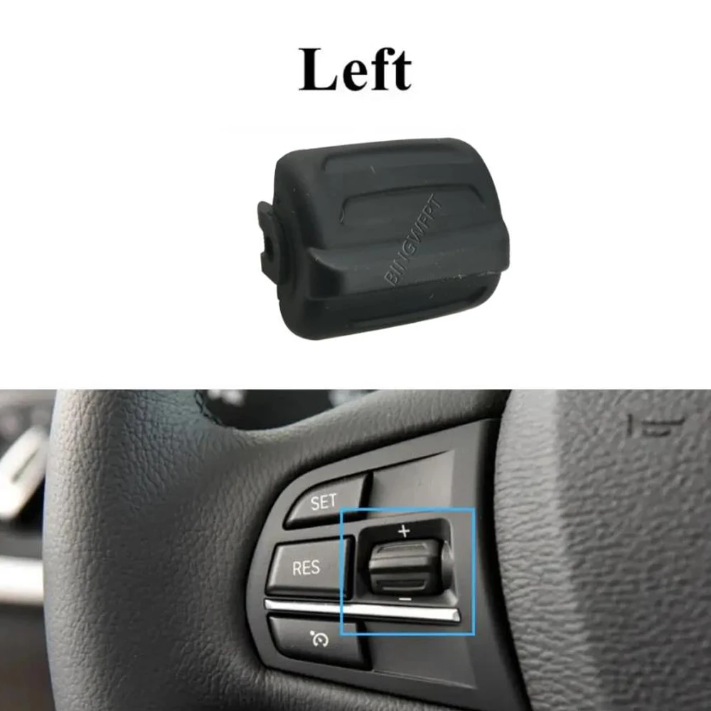 Black Car Multi-function Steering Wheel Control Knob Button For BMW X1 F48 2016-2021 X2 F39 2017-2021 X5 F15 2014-2018