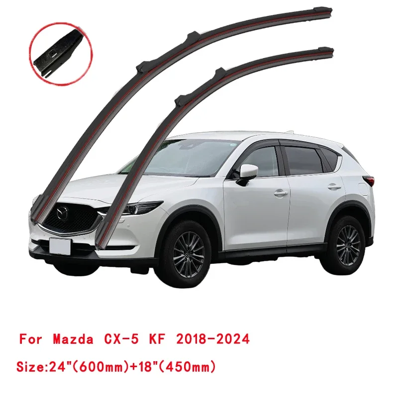 For Mazda CX-5 SUV MK2 KF 2.0 2.2 2.25 AWD 2012 2014 205 2017 2019 2020 2021 2022 Car Brushes Double Rubber Windshield Wiper