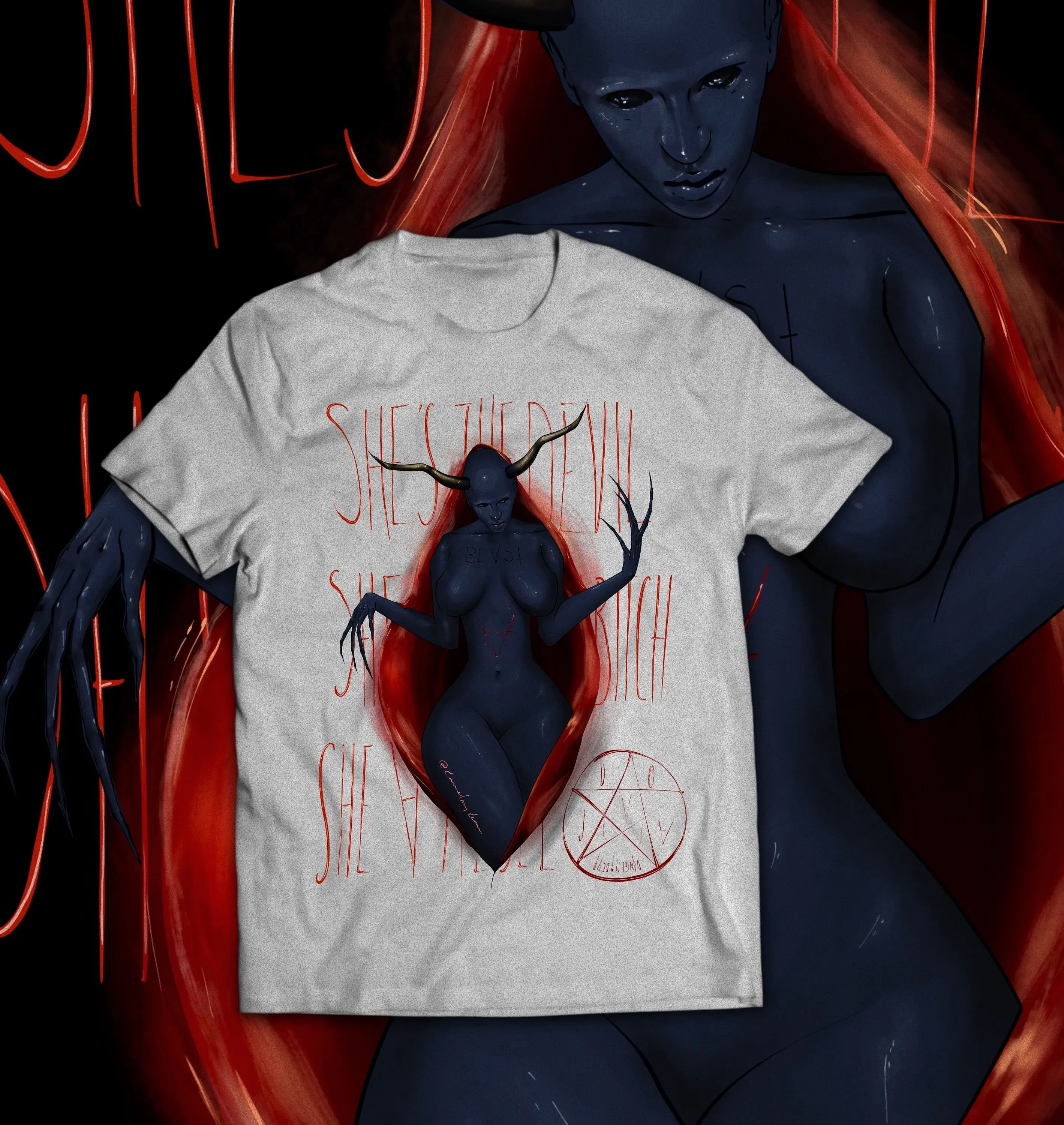 

Shirt Doja Cat inspired Paint the Town Red Attention