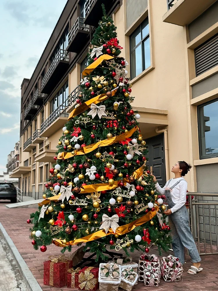 Large Christmas tree 4/5/6 meters hanging branch tree luxury, shopping mall Christmas decoration large ornament