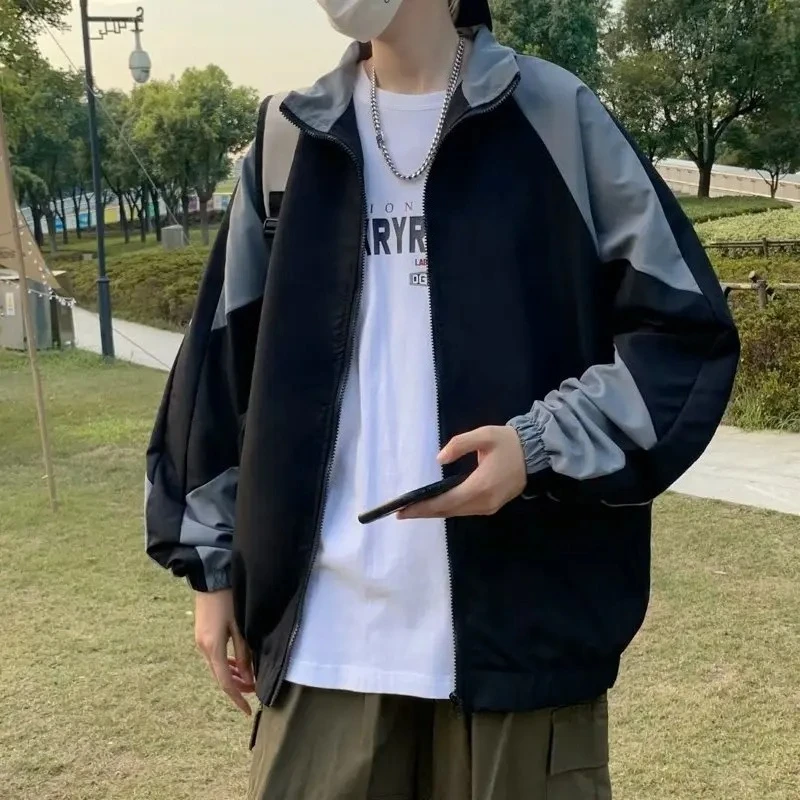 Men Jackets Embroidery Baseball Coats Spring Autumn Male Casual Streetwear Fashion Outdoor Outwear Loose Men Clothing