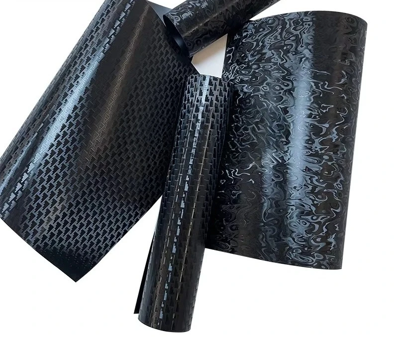 

Arrival Colors PET Triangle Car Wrapping Vinyl Roll Carbon Fiber Ghost Carbon Fiber Wrap Vinyl