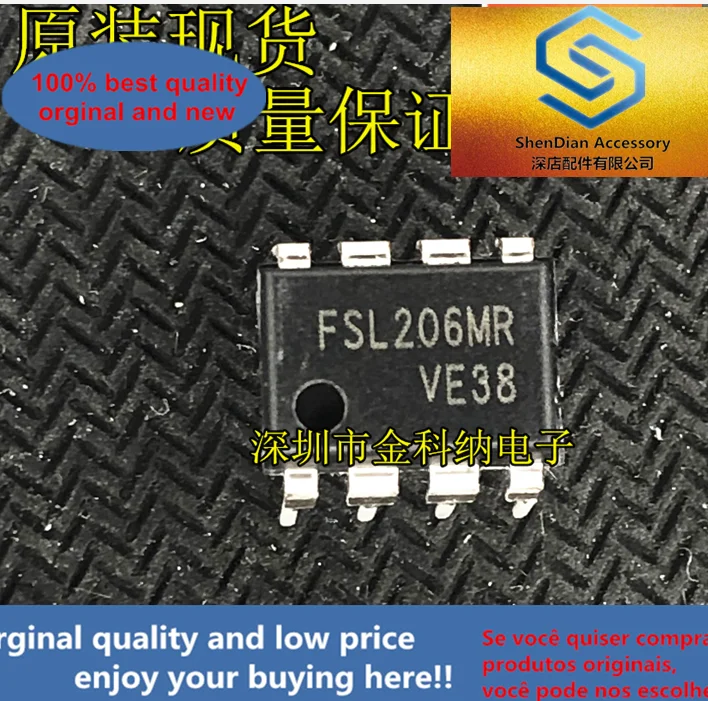 10pcs only orginal new FSL206MR Skyworth LCD power chip power management chip straight plug DIP8 pin