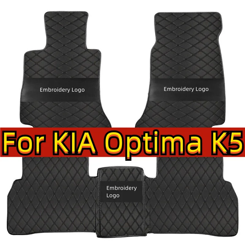 

LHD Car Floor Mats Interior Waterproof Leather Carpets For KIA Optima K5 2015 2014 2013 2012 2011 Auto Accessories Custom Rugs