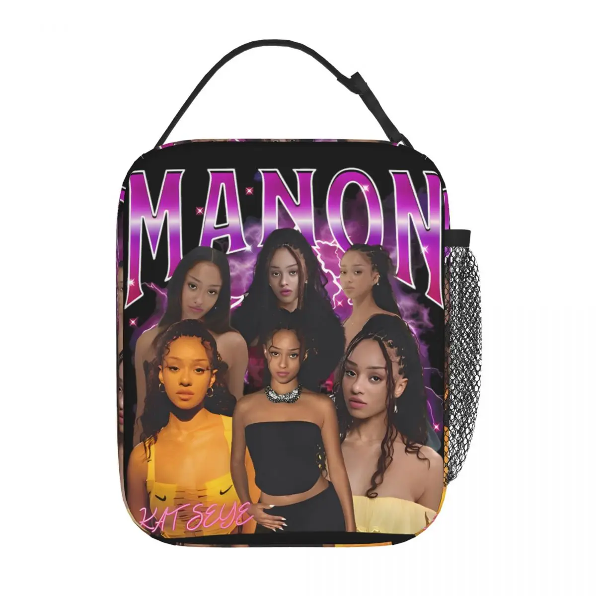 Manon Bannerman Katseyes  Insulated Lunch Bags Thermal Bag  Lunch Container Portable Tote Lunch Box Food Storage Bags Outdoor